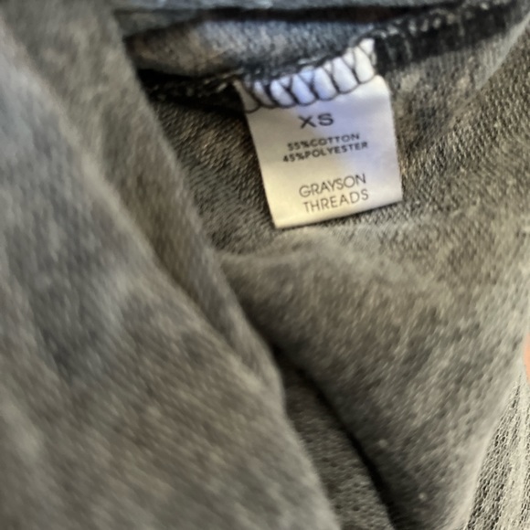 Grayson Threads Cattle Bull Head Blouse Gray Size  XS - Picture 4 of 5